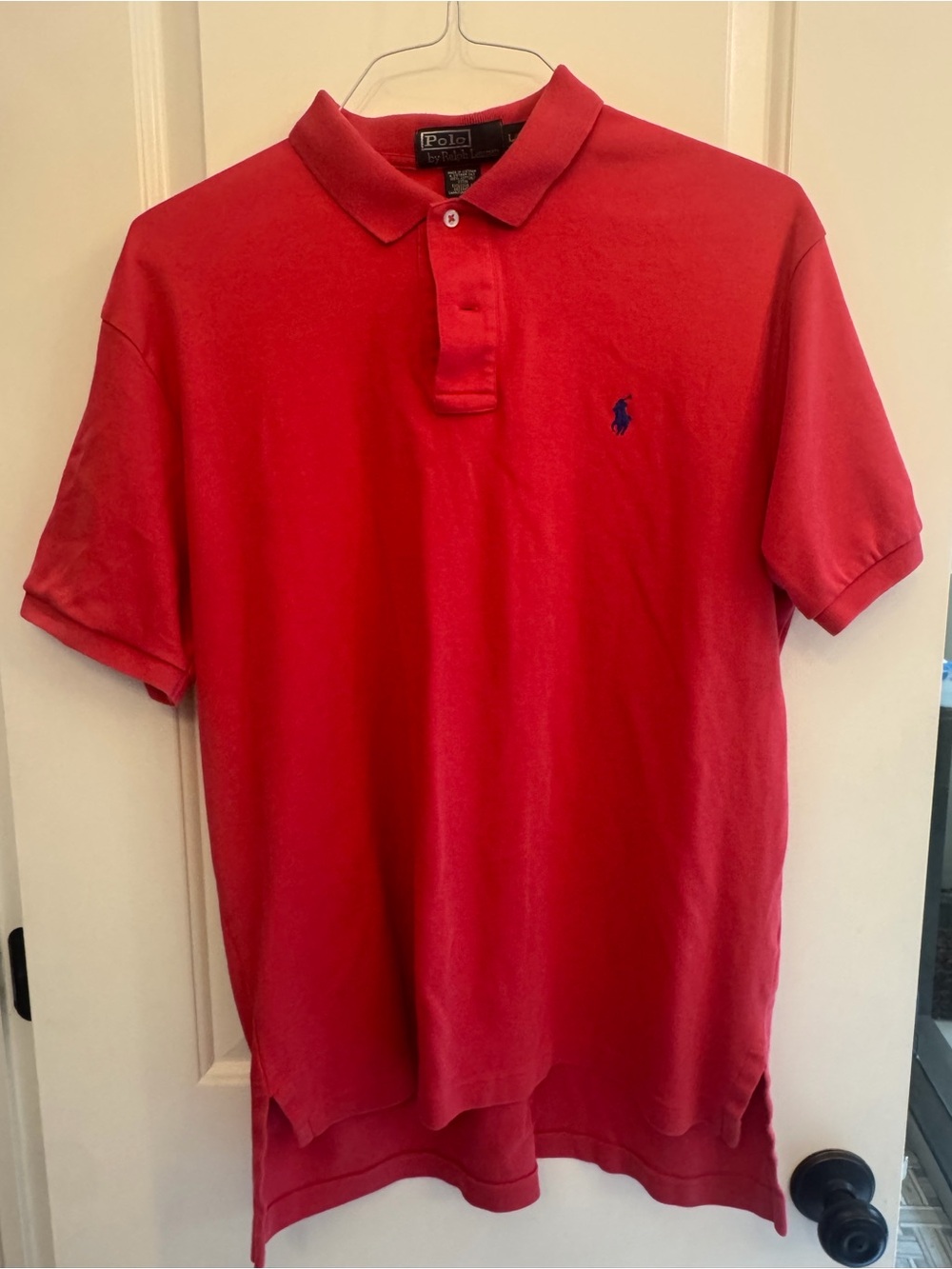 Polo by Ralph Lauren Pink Large Men's Classic Short-Sleeve Polo Shirt